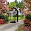 Aleko ALEKO DG14STPD St Petersburg Style Iron Wrought Dual Driveway Gate 14' DG14STPD